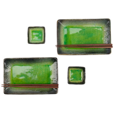 Sushi Yamasaku Hiwa tallerkensæt – Green